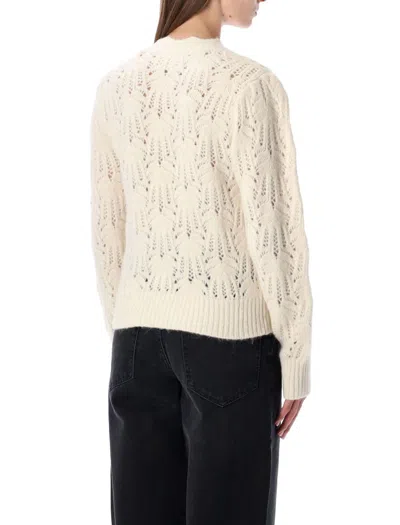 Isabel Marant Étoile Isabel Marant Etoile Ivory Lace Knit Sweater Marant Étoile In Neutral