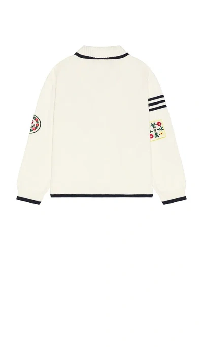 FOUND YORK VARSITY PATCH COLLARED CARDIGAN