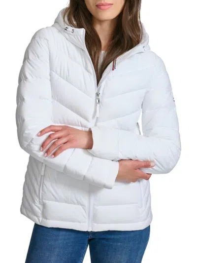 Tommy Hilfiger Women's Puffer Jacket In White