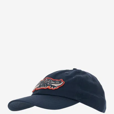 Autry Maison Kitsune Patch Baseball Cap In Blue