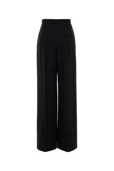 Alberta Ferretti Alberta Ferreti Cady Stretch Wide Leg Trousers In Black