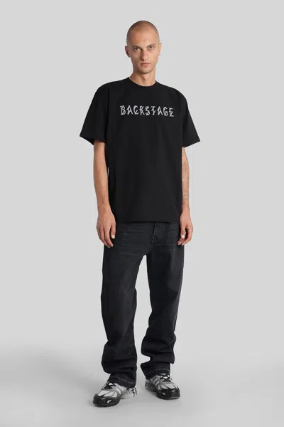 44 Label Group Men Cotton T-shirt With Logo In Black