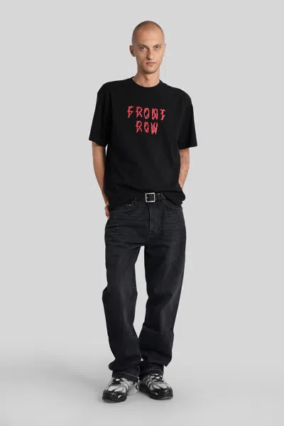 44 Label Group Cotton T-shirt With Logo Print In Black