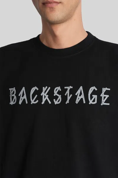 44 Label Group Men Cotton T-shirt With Logo In Black