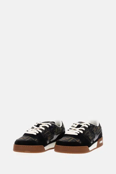 Fendi Match Ff Jacquard Low-top Sneakers In Multi