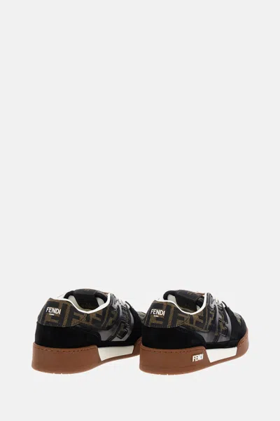 Fendi Match Ff Jacquard Low-top Sneakers In Multi