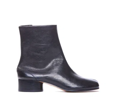 Maison Margiela Boots Tabi H30 En Cuir De Veau Vintage Noir In Brown