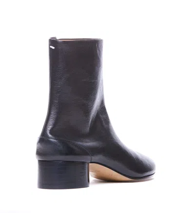 Maison Margiela Boots Tabi H30 En Cuir De Veau Vintage Noir In Brown