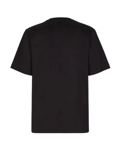 Fendi Black Cotton Jersey Oversized T-shirt