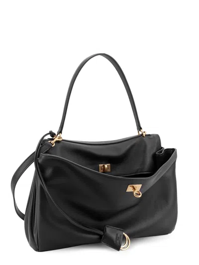Balenciaga Black Small Rodeo Handbag In Black