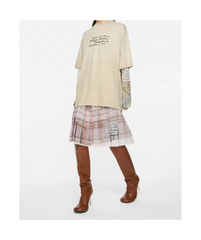 Acne Studios Graphic-print T-shirt In Neutral