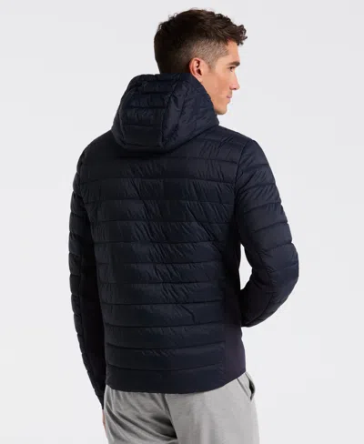 Perry Ellis Packable Puffer Jacket In Blue