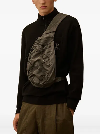 C.p. Company Drawstring Single-strap Backpack In Green