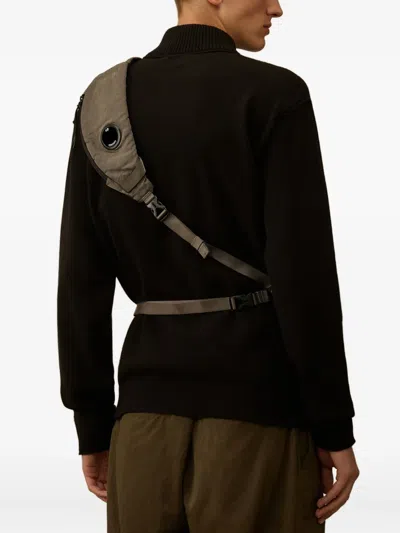 C.p. Company Drawstring Single-strap Backpack In Green