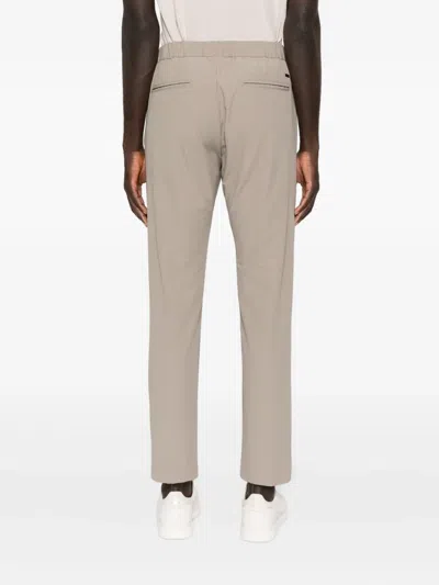 Herno Pleated Drawstring Trousers In Gray