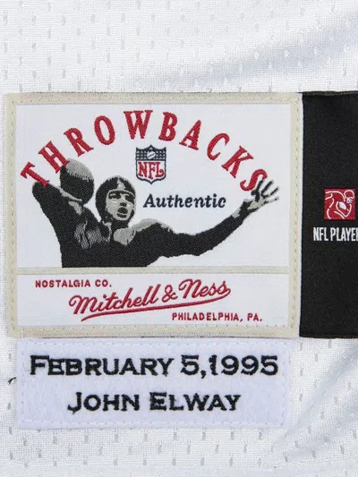 Mitchell & Ness 1995 John Elway Afc Pro Bowl Authentic Player "white/red" Jersey In White
