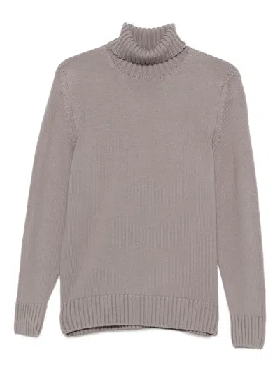 Drumohr Turtleneck Sweater In Gray