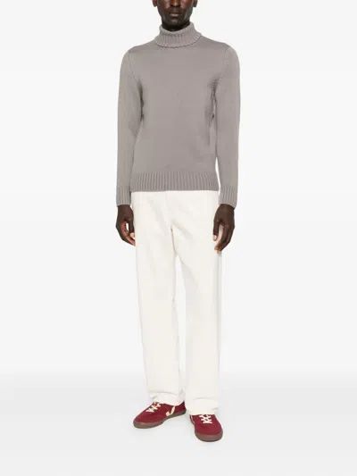 Drumohr Turtleneck Sweater In Gray