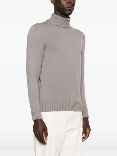 Drumohr Turtleneck Sweater In Gray