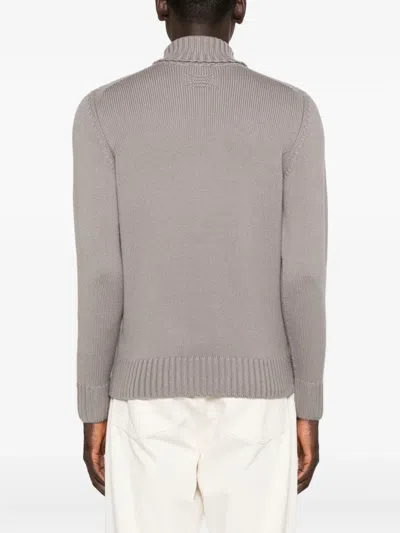 Drumohr Turtleneck Sweater In Gray