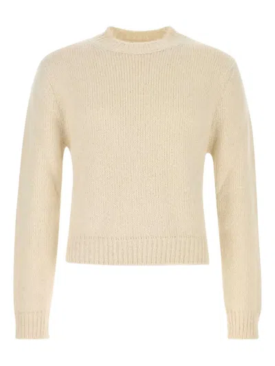 Jil Sander Wool Blend Sweater In Neutral