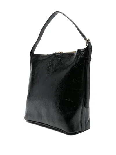 Apc Textured Shoulder Bag Adjustable Strap In Black