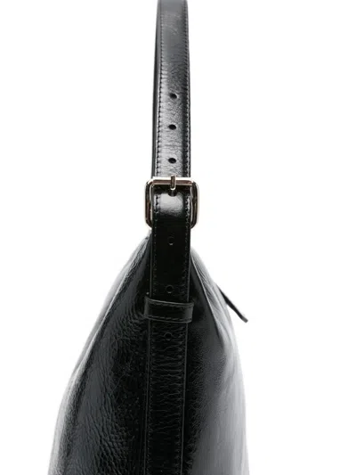 Apc Textured Shoulder Bag Adjustable Strap In Black