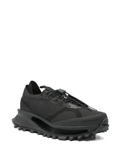 Y-3 Black Sneakers With Sole And Lacing System In Black