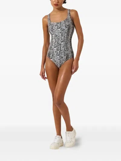 Wolford Seamless Python Bodysuit In White