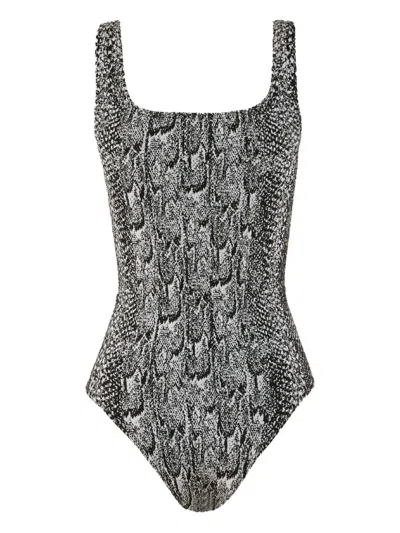 Wolford Seamless Python Bodysuit In White