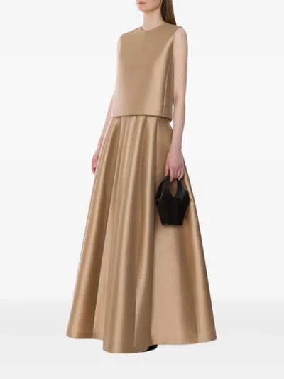 Alberta Ferretti Tops Neutral In Brown