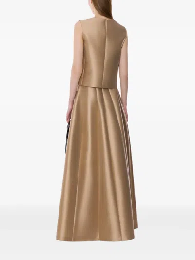 Alberta Ferretti Tops Neutral In Brown