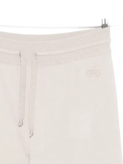 Agnona Drawstring-cuffed Trousers In Neutral