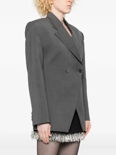 Giuseppe Di Morabito Asymmetrical Double-breasted Jacket In Gray