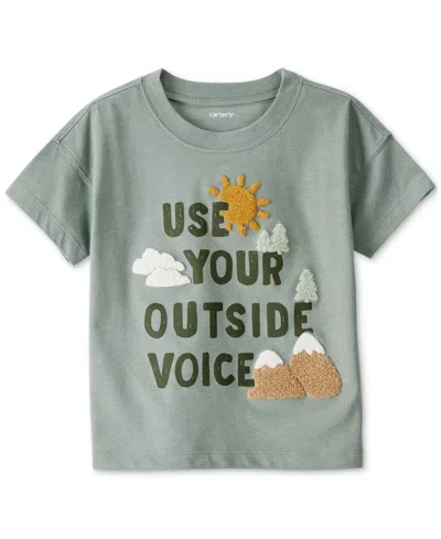 Carter's Toddler Boys Outdoor Voice Short-sleeve Graphic T-shirt In Green
