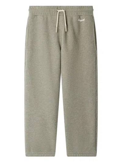 Bonpoint Embroidered Drawstring Trousers In Gray