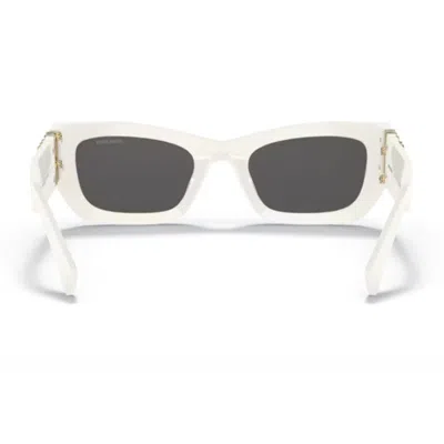 Miu Miu 0mu 09ws 1425s0 Bianco Sunglasses In Neutral