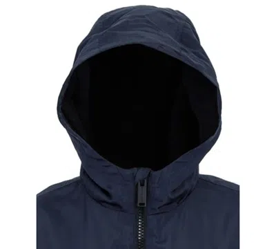 Michael Kors Big And Toddler Boys Fleece Lined Zipper Rain Jacket In Blue