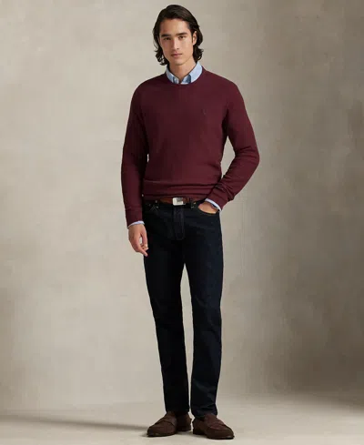 Polo Ralph Lauren Men's Textured Cotton Crewneck Sweater In Brown