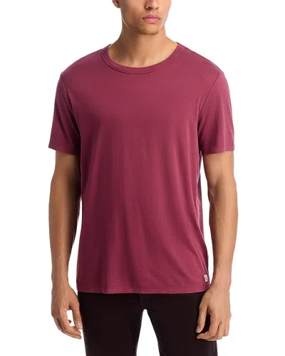 Marine Layer Signature Sea Change Crew Tee Pomegranate In Red