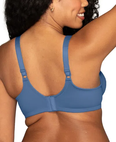 Vanity Fair Lingerie Vanity Fair Beauty Back Smoothing Full-figure Contour Bra In Blue