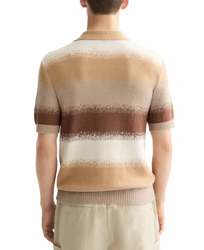 Scotch & Soda Knitted Degrade Polo Shirt In Multi