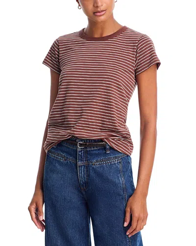 Rag & Bone The Slub Stripe T-shirt In Multi