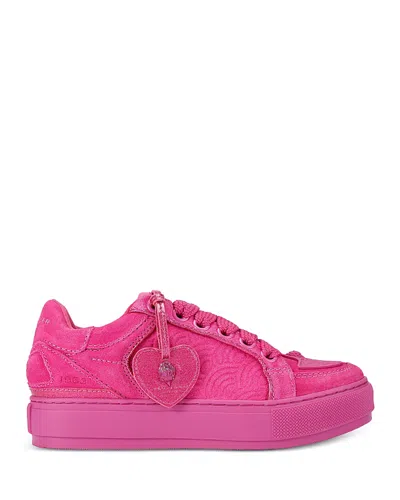 Kurt Geiger London Southbank Tag Platform Sneaker In Pink