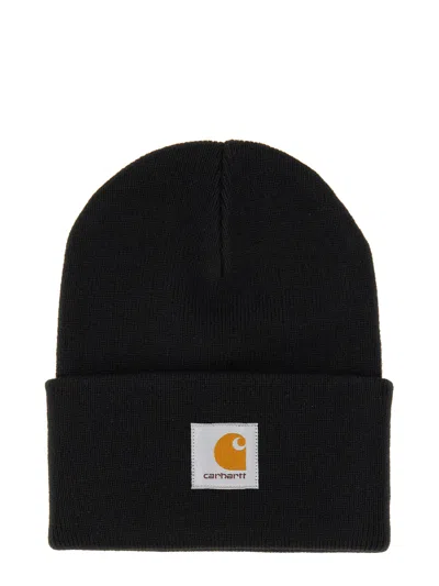 Carhartt Midnight Blue Acrylic Watch Hat In Black