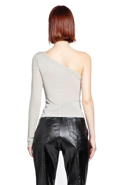 Rick Owens Concordians Ziggy T In Viscose Silk Jersey In Gray