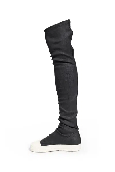 Rick Owens Drkshdw Drkshdw By Rick Owens Woman Boot Black Size 8 Textile Fibers In Black