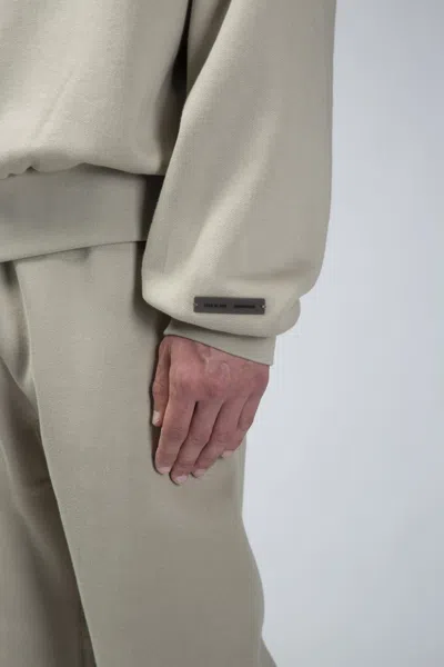 Essentials Classic Fit Fleece Crewneck In Green