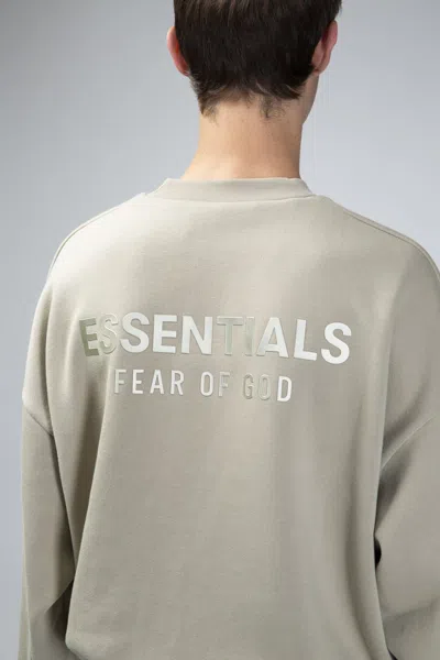 Essentials Classic Fit Fleece Crewneck In Green