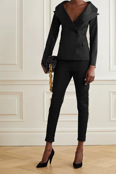 Mugler Illusion Hollowed-out Detail Jumpsuit In Black